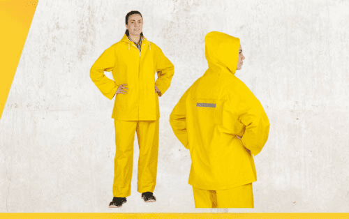 Trajes de lluvia impermeables. Calidad industrial
